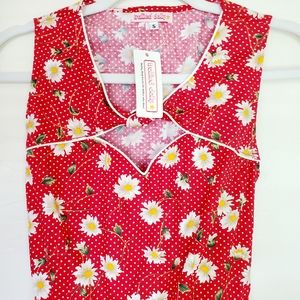 Trollied Dolly red daisy dress